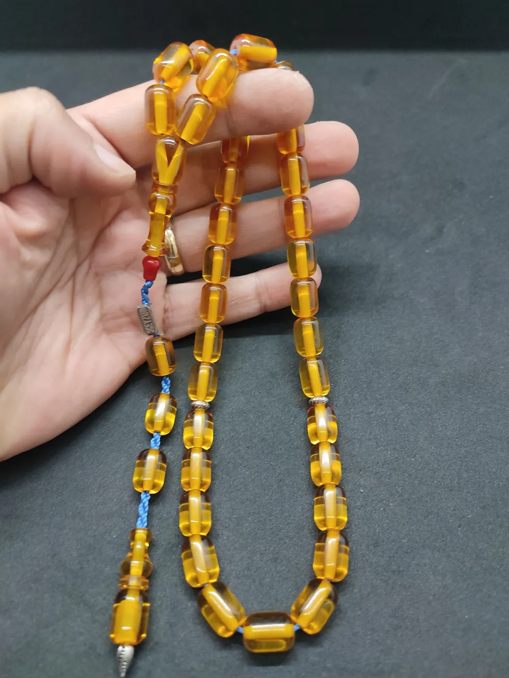 Zeyzun Usta Eseri̇ (İmza Çi̇vi̇ Ara Pulları Gümüş) Ateş-İ Kehri̇bar küçük resim 5