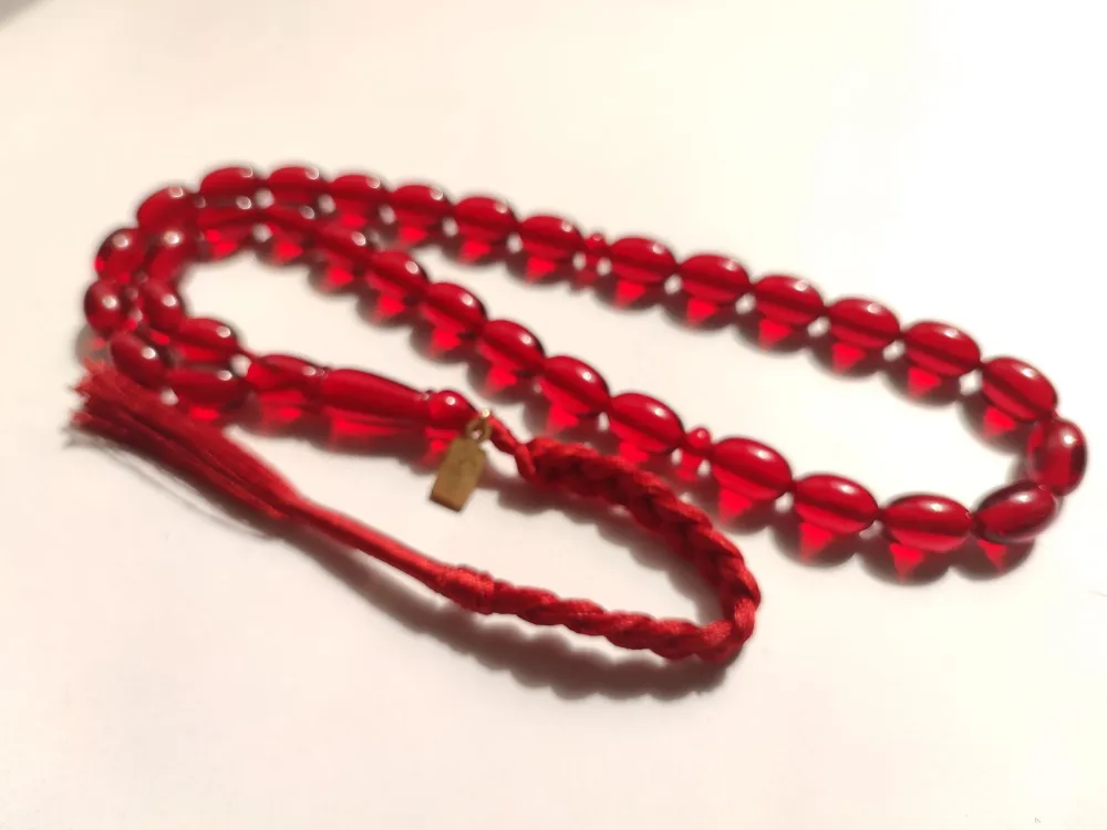 Ebu Zeyn Usta İşi̇ İmzalı Rengi̇n Zi̇rvesi̇ Bi̇r Osmanlı Torunu Ateş Kehri̇bar küçük resim 2