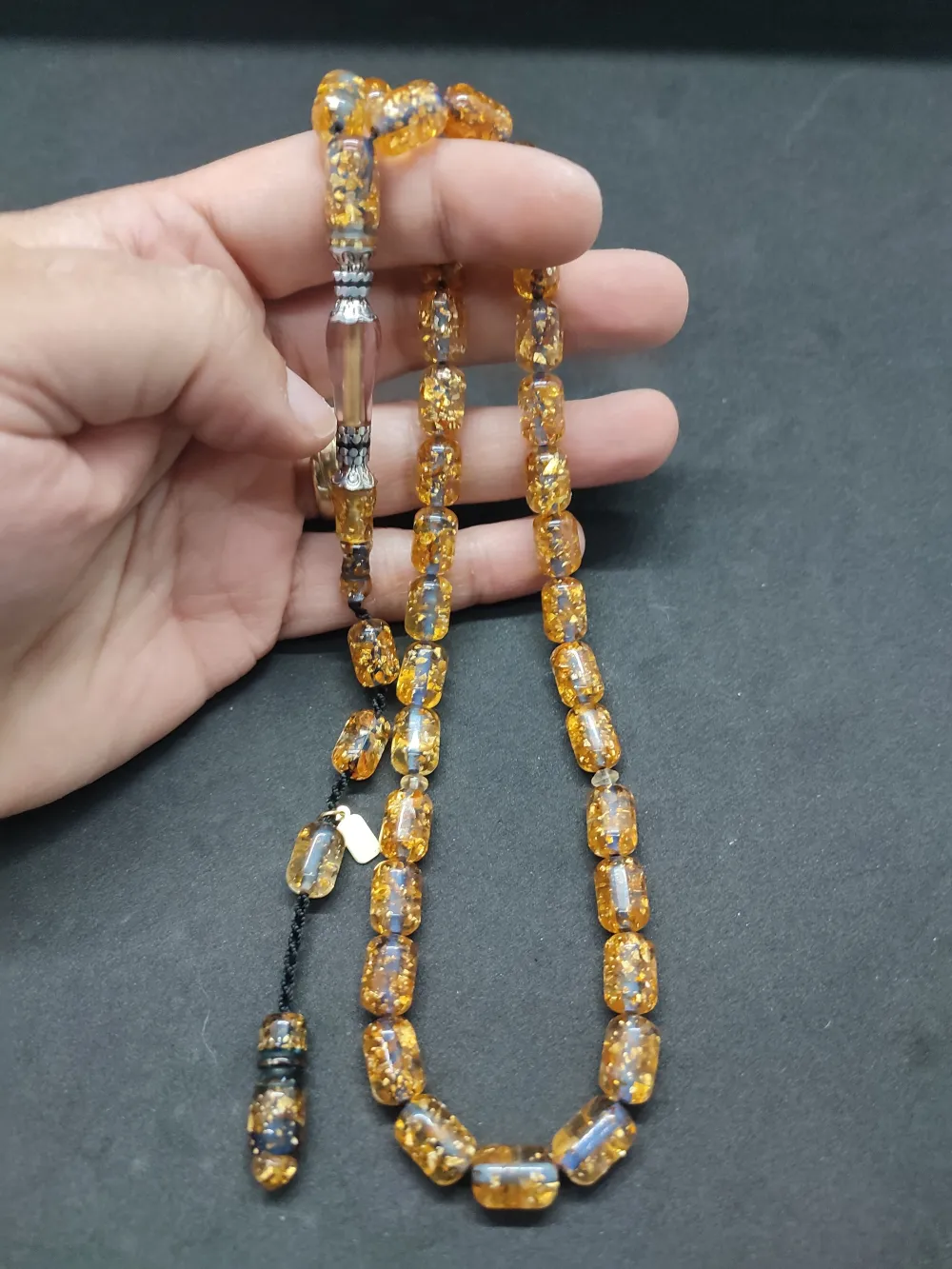 Furkan Gül Usta Eseri̇ Gümüş Nakkaş Altın Varaklı  Ateş-İ Kehri̇bar küçük resim 5