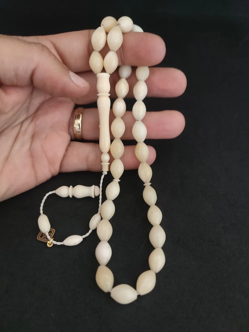 İskeçeli̇ Cemi̇l Usta Eseri̇ Mevlevi̇ Model Naturel Bali̇na Kemi̇ği̇ küçük resim 5