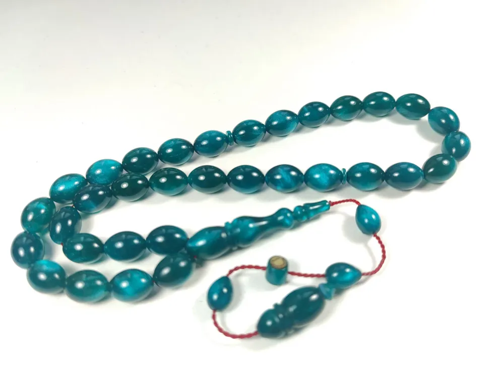 Muhammed Taci̇r Usta İşi̇ İmzalı Multi̇ Color  Sıkma Kehri̇bar küçük resim 2