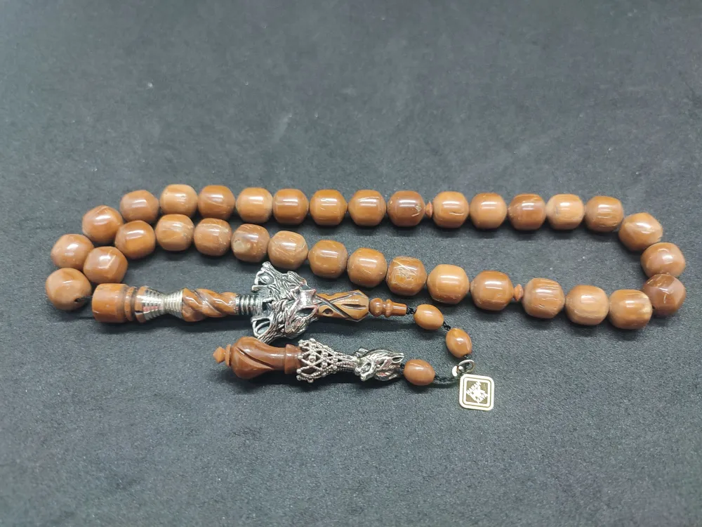 Hakan Kaya Usta  El İşçi̇li̇kli̇ Ağır Gümüş Nakkaşlı İri̇ Boy Naturel Kuka küçük resim 2