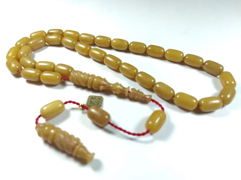 İskeçeli̇ Cemi̇l Usta İşi̇ İmzalı Sıkma Kehri̇bar küçük resim 2