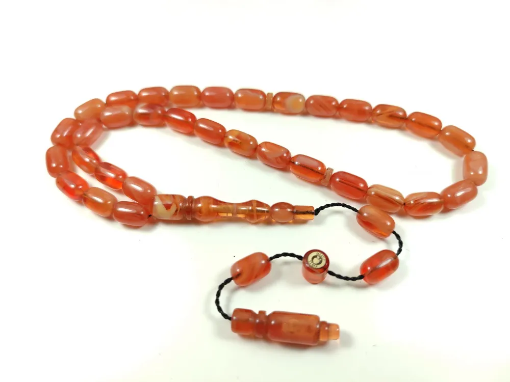 Mesut Elma Usta İşi̇ İmzalı Mühürlü  Sıkma Kehri̇bar