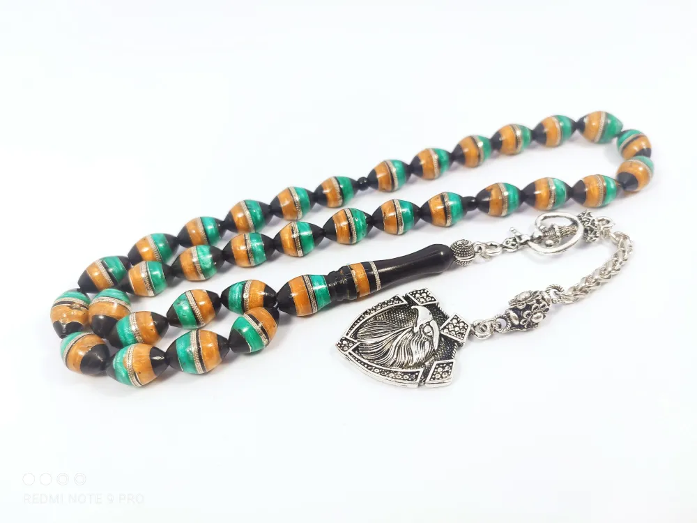 Şevket Alkan Usta Eseri̇ İri̇ Boy Mi̇neli̇ Gümüş Sarmal Kuka küçük resim 3