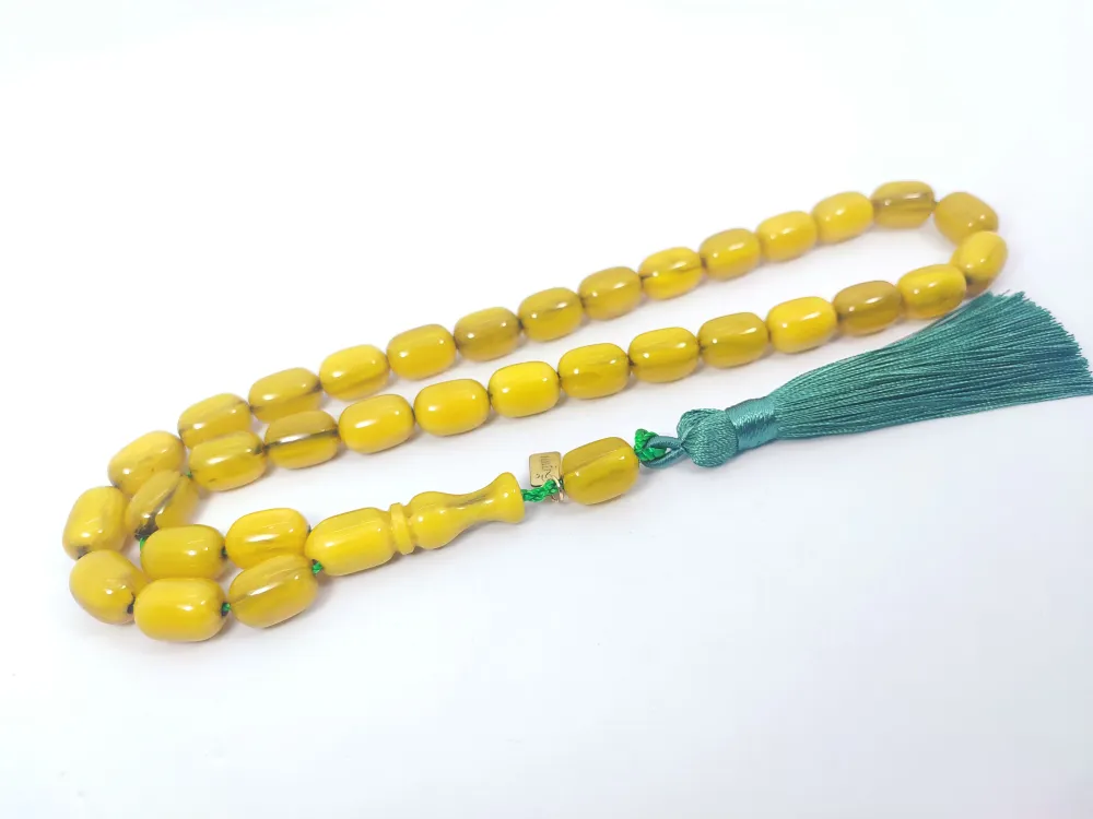 Ebu Zeyn Usta Eseri̇ İmzalı İri̇ Boy Sıkma Kehri̇bar küçük resim 2