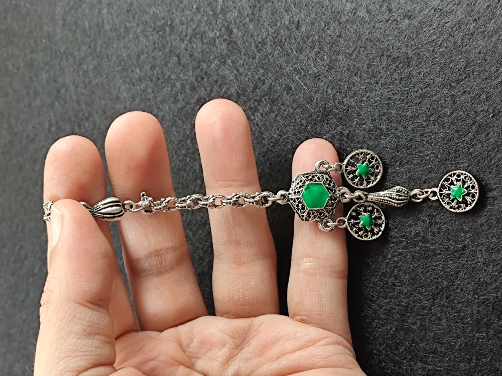 Usta İşçi̇li̇kli̇ Gümüş Kaplama Tesbi̇h Püskülü