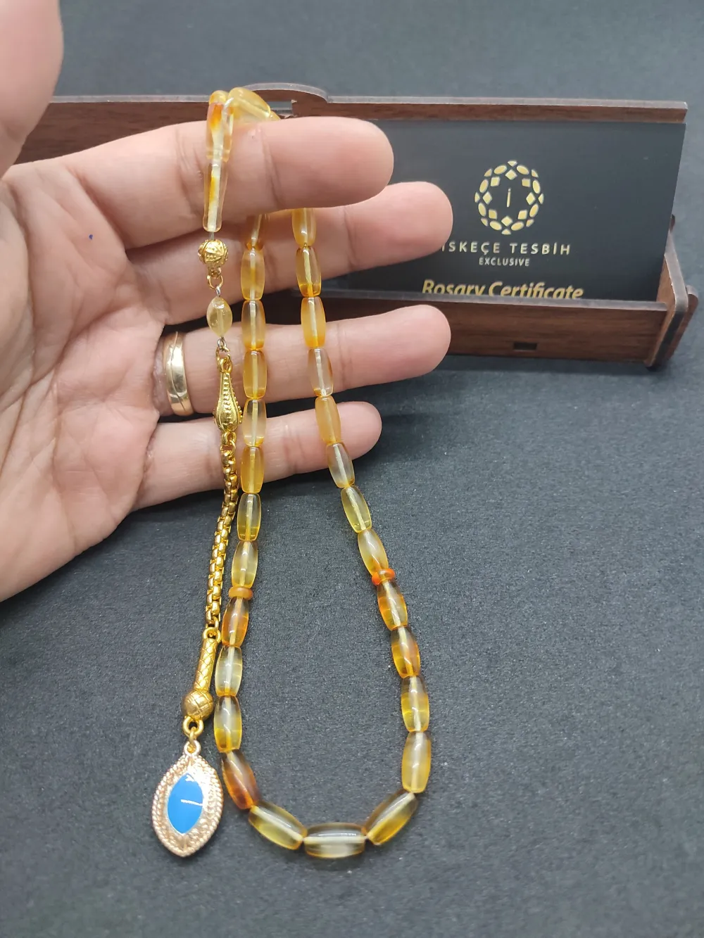 Kaçkar Usta Eseri̇ 11.35 Gr Alman Gümüş Püsküllü Li̇tfanya Kaya Damla küçük resim 4