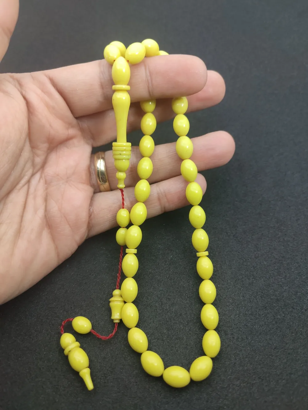 Ahmet Eryılmaz Usta Eseri̇ 0.6 Deli̇m İmame Halkalı Aykırı Renk Sıkma Kehri̇bar küçük resim 5