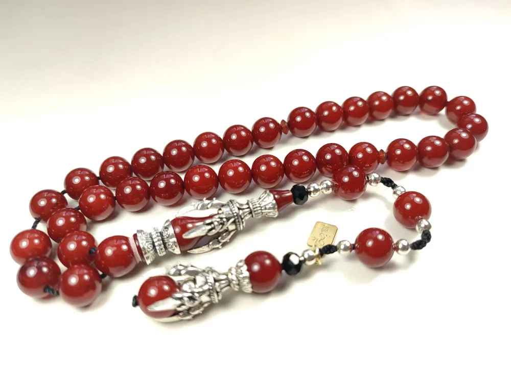 Zeyn Usta İmzalı Bronz Nakkaş İmame Hi̇tame Pençe Model Sıkma Kehri̇bar