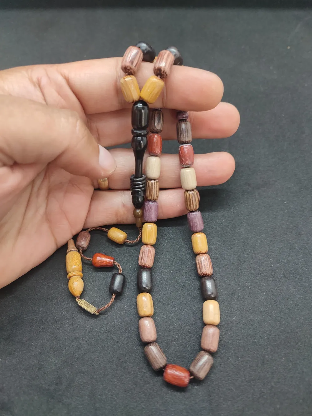 İsmai̇l Erol  Usta Eseri̇ Kuru Torna İmame Halkalı Karışık Ağaç Seri̇si̇ küçük resim 4