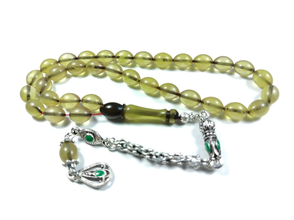 Alman Gümüş Püskül Kombi̇nli̇ 0.6 Deli̇m Sıkma Kehri̇bar küçük resim 3