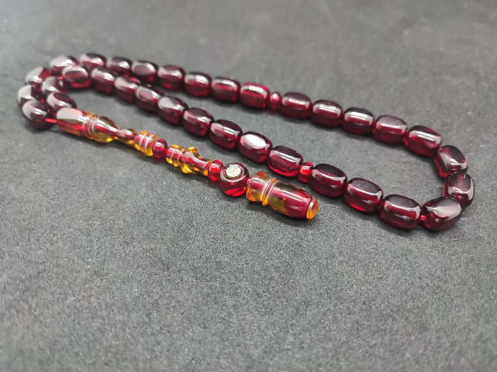 İsa Balkaya Usta Eseri̇ Şenalp Model Faseta Kesi̇m  Eski̇ Usul Ateş-İ Kehri̇bar küçük resim 3