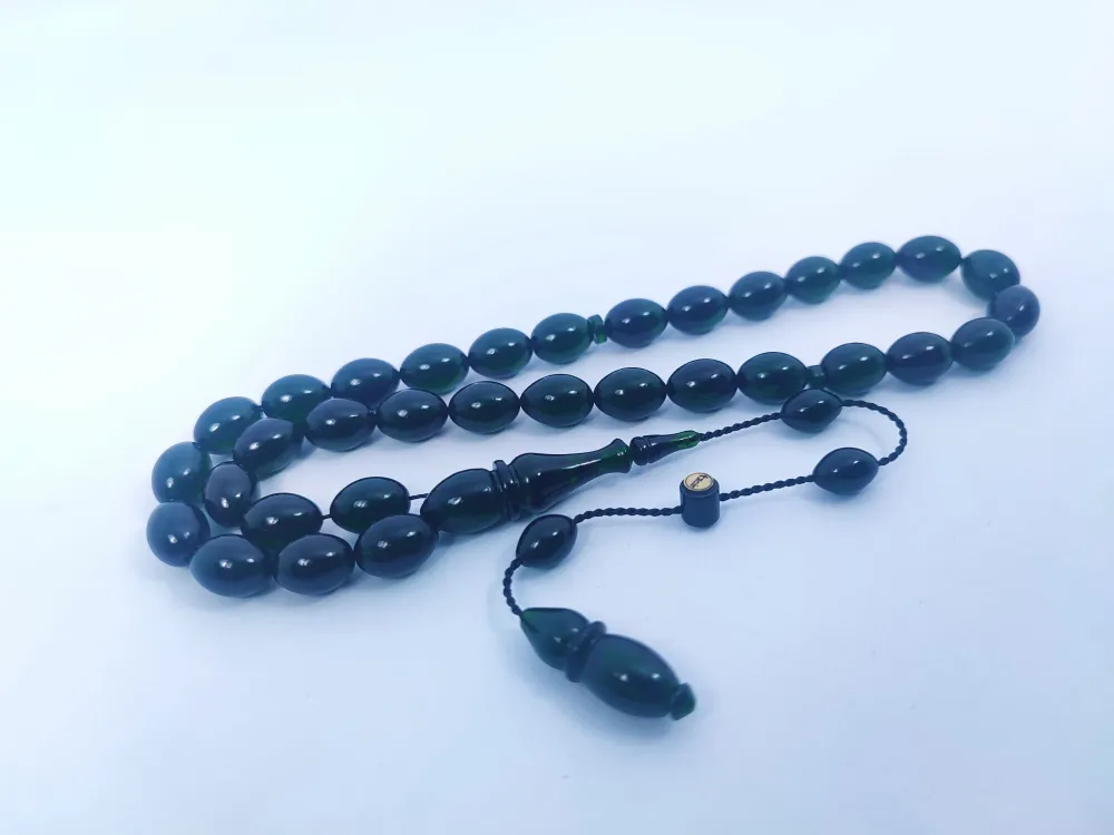 Muhammed Taci̇r Usta Eseri̇ 0.6 Deli̇m Çi̇ft Ci̇lalı Sıkma Kehri̇bar küçük resim 3