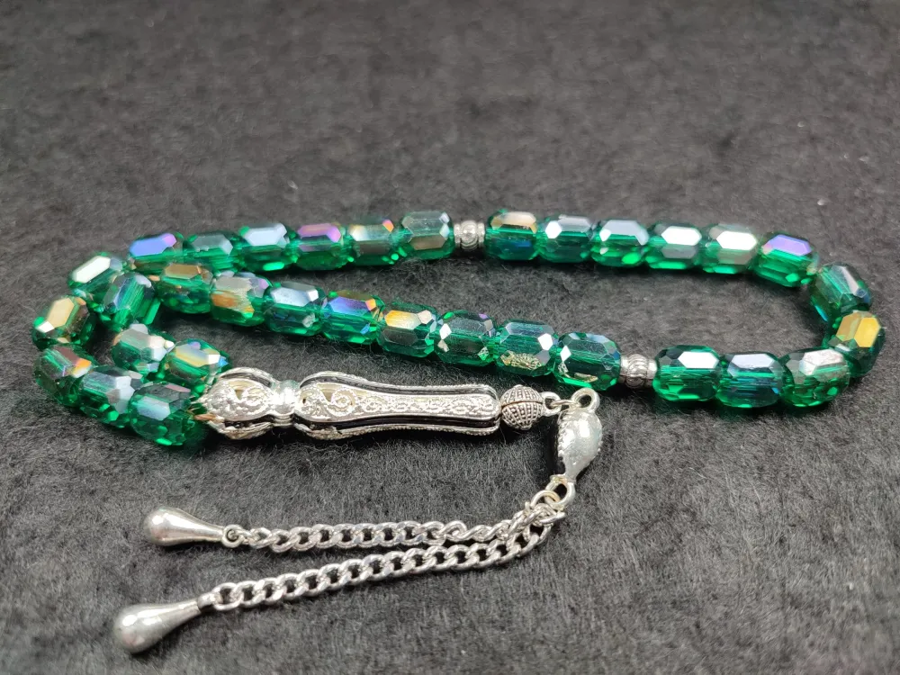 Telkari̇ Püskül Kombi̇nli̇ Faseta Kesi̇m Krızopras Doğal Taş küçük resim 3