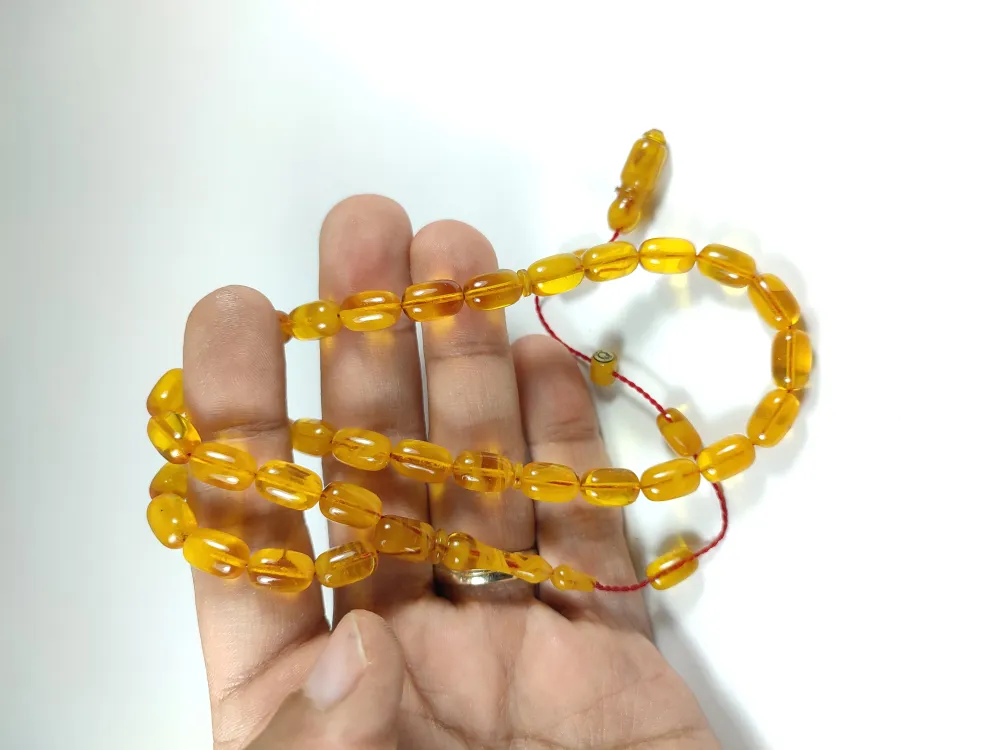 Mesut Elma Usta İşi̇ İmzalı Mühürlü 0.6 Deli̇m  Sıkma Kehri̇bar küçük resim 5