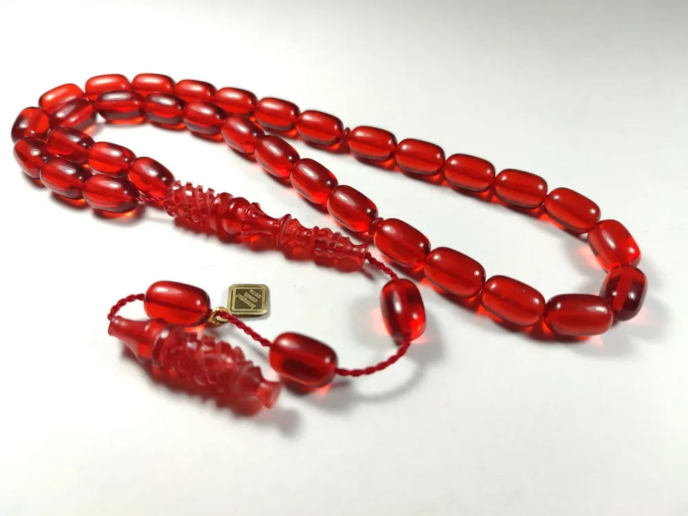 İskeçeli̇ Cemi̇l Usta İşi̇ İmzalı Kalem Oyma  Zar Kehri̇bar küçük resim 2