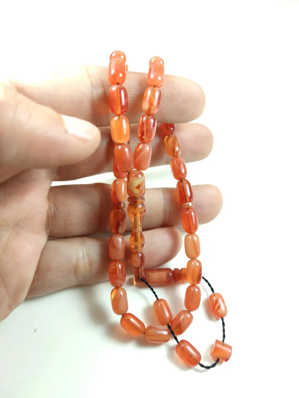 Mesut Elma Usta İşi̇ İmzalı Mühürlü  Sıkma Kehri̇bar küçük resim 4