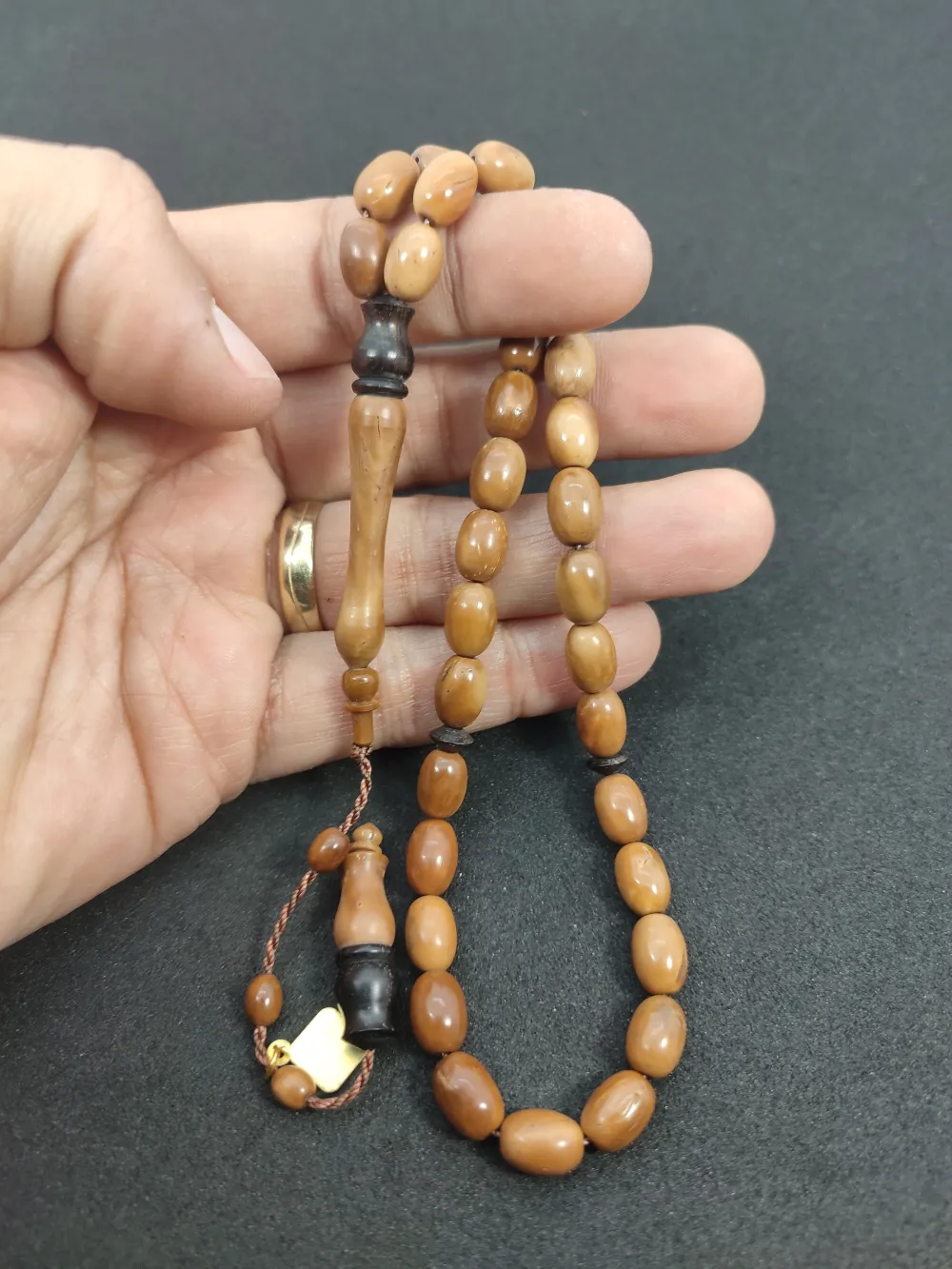 Mustafa Uysal Usta Eseri̇ Abanoz Kombi̇nli̇ Naturel Kuka küçük resim 5