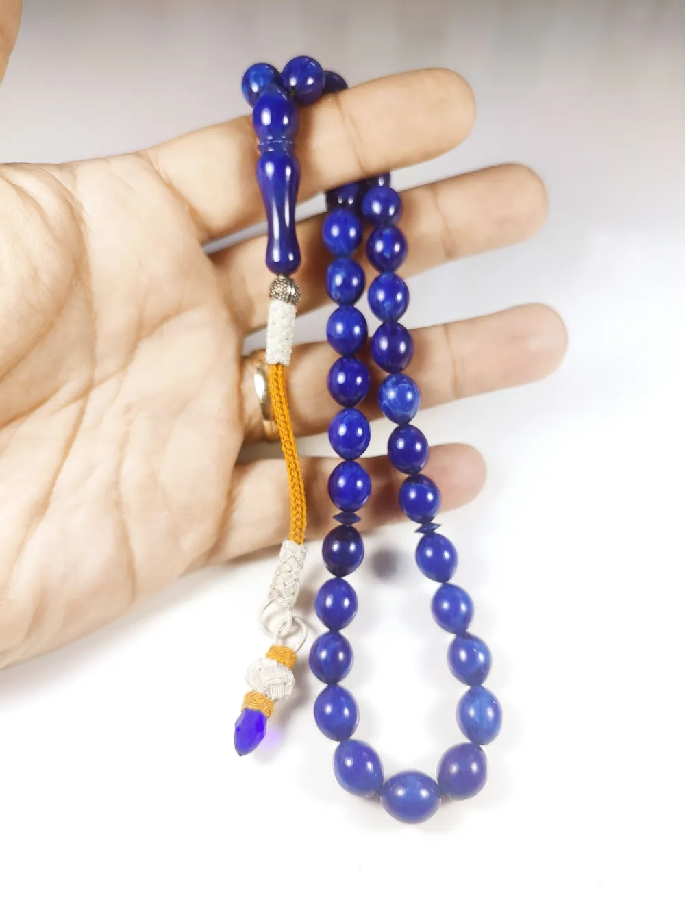 Darabacı Abdullah Usta Eseri̇ Trabzon Kazazi̇ye Püskül 3 Kat Ci̇lalı Sıkma Kehri̇bar küçük resim 4