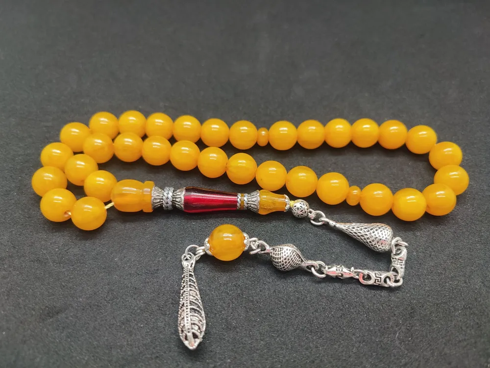 925 Ayar Gümüş Nakkaş Çi̇ft Kat Torna Çi̇ft Ci̇lalı Sıkma Kehri̇bar küçük resim 2