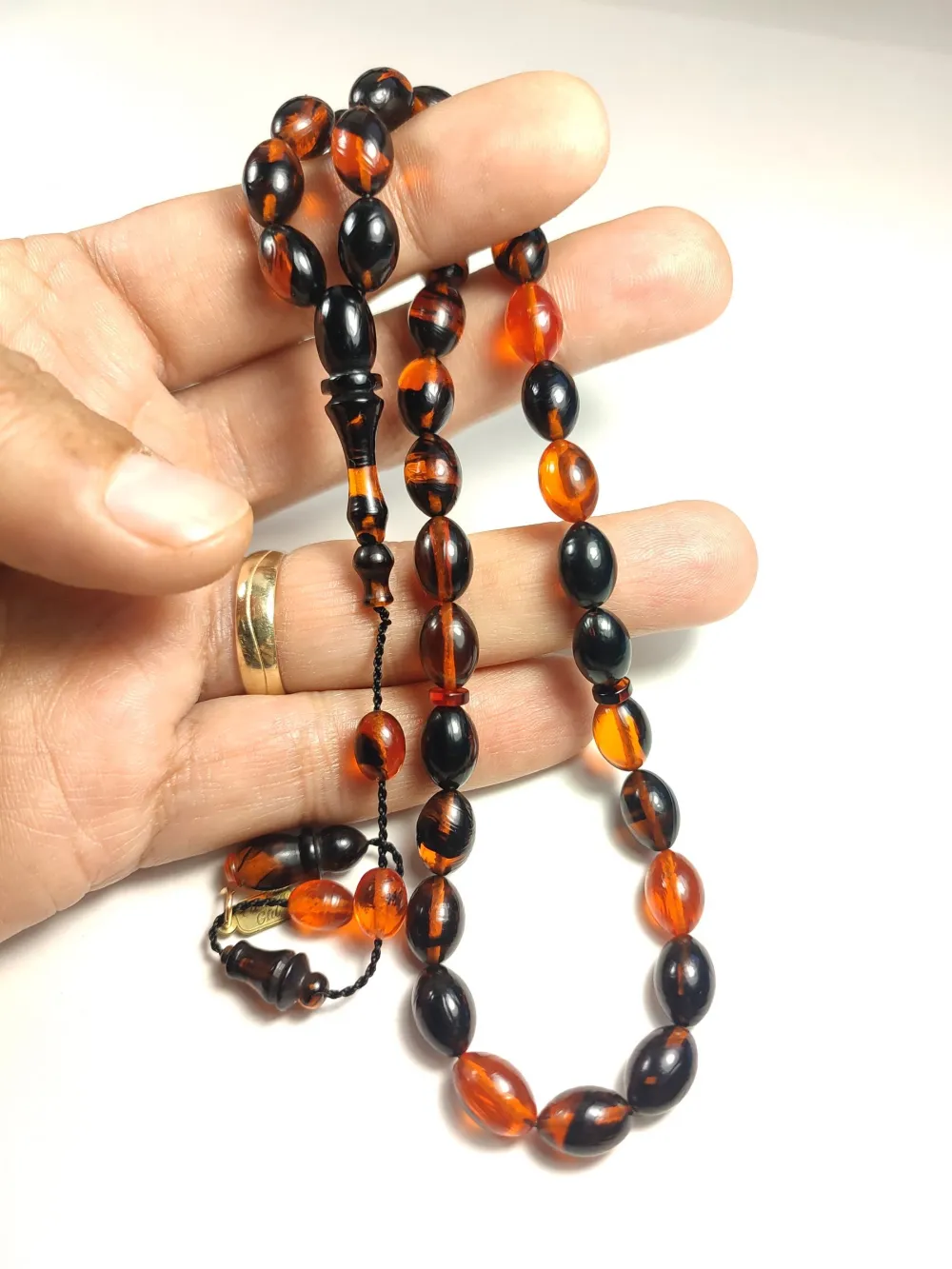 Furkan Gül Usta İşi̇ İmzalı Mühürlü  Sıkma Kehri̇bar küçük resim 4