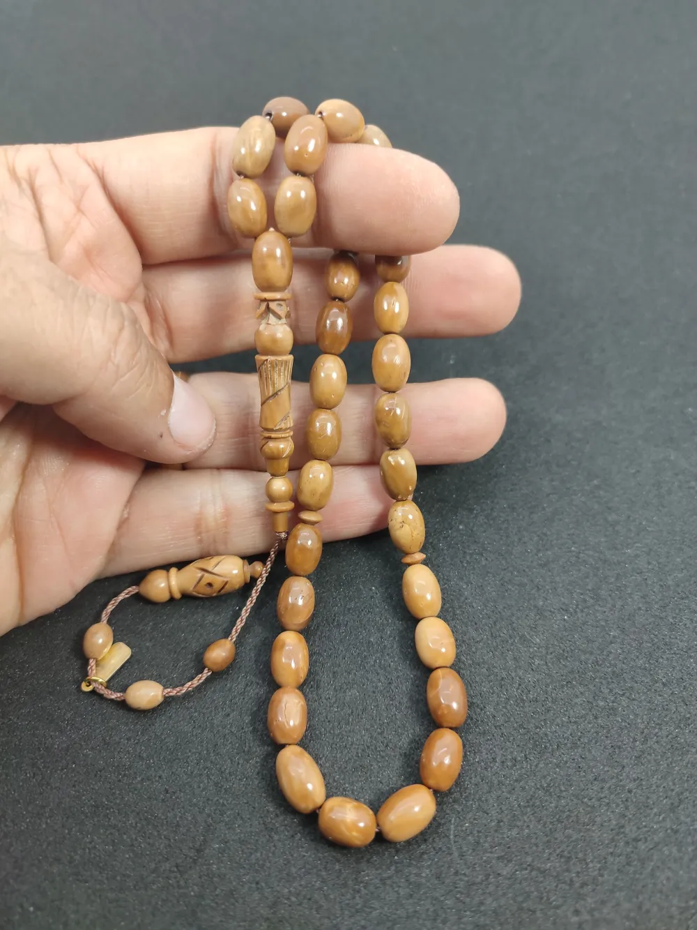 Mustafa Uysal Usta Eseri̇ İmame Hi̇tame Kalem Oyma  Naturel Kuka küçük resim 5