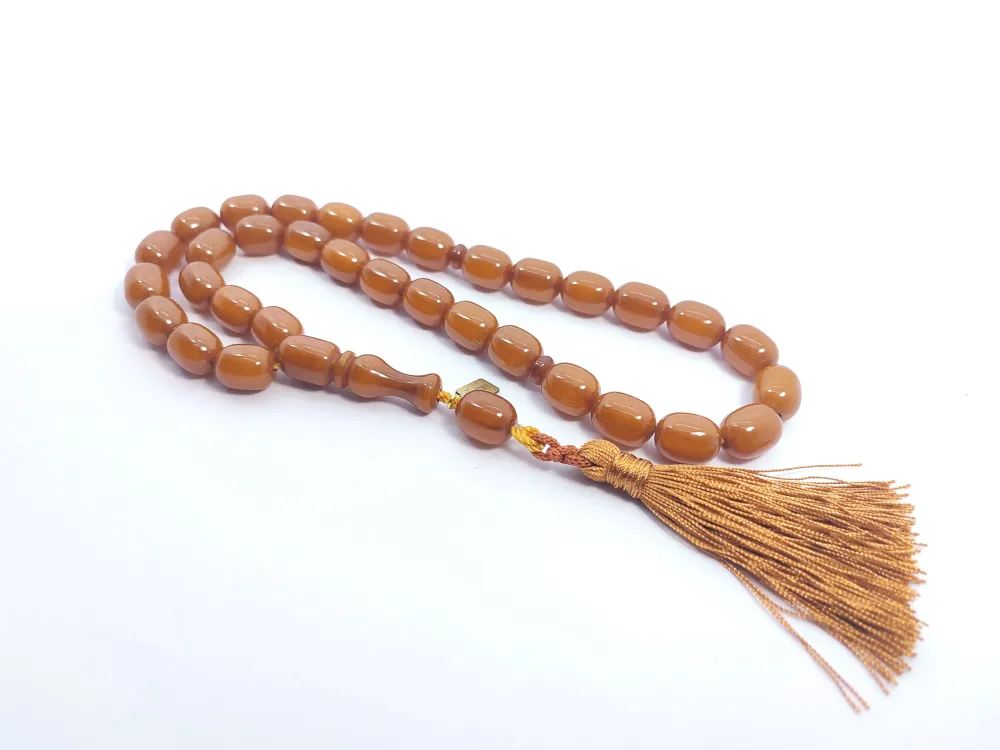 Ebu Zeyn Usta Eseri̇ İmzalı İri̇ Boy Sıkma Kehri̇bar küçük resim 2