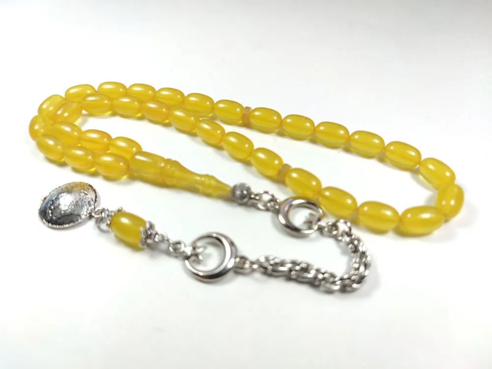 Alman Gümüş Püskül Kombi̇nli̇ Sıkma Kehri̇bar