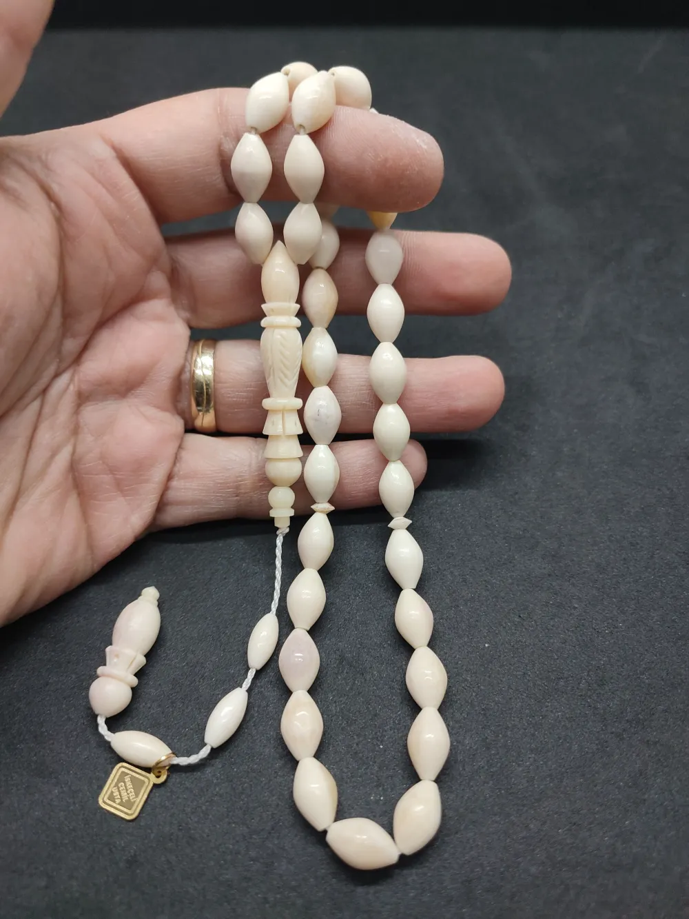 İskeçeli̇ Cemi̇l Usta Eseri̇ İmame Hi̇tame Kalem İşçi̇li̇kli̇ Naturel Bali̇na Kemi̇ği̇ küçük resim 4