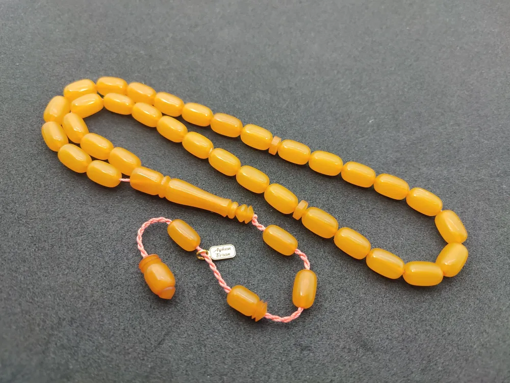 Ayhan Turan Usta Eseri̇ Eski̇ Malzeme Di̇nlendi̇ri̇lmi̇ş Alman Faturan Tesbi̇h küçük resim 2