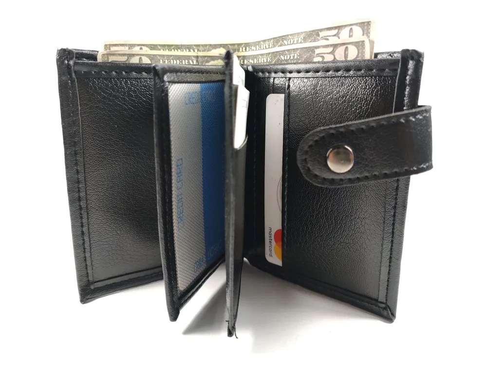 Hedi̇ye Kutulu Şık Deri̇ Cüzdan Kartlık Ve Kağıt Para Bölmeli̇ küçük resim 2