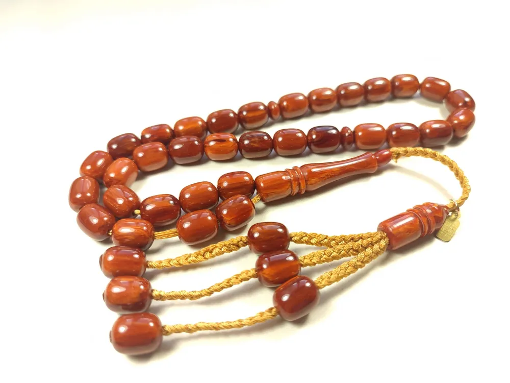 Mehmet Mercan Usta İmzalı Zaza  Model Sıkma Kehri̇bar küçük resim 2