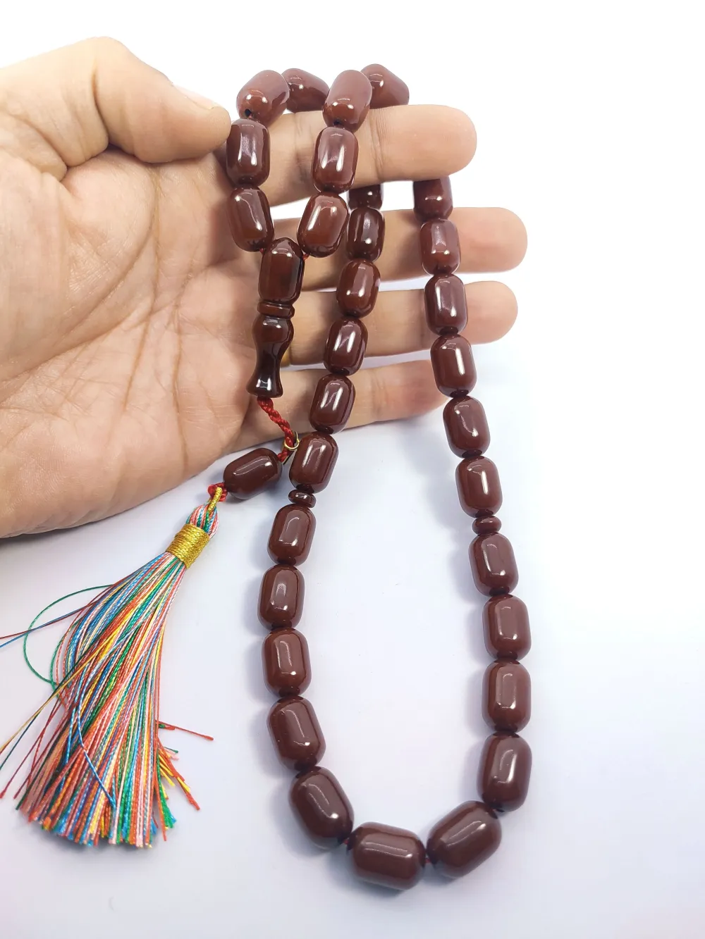 Ebu Zeyn Usta Eseri̇ İmzalı İri̇ Boy Sıkma Kehri̇bar küçük resim 5