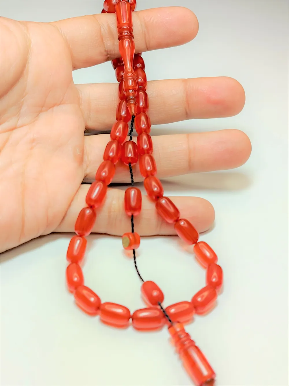 Mahmut Akdamar Usta İşi̇ İmzalı Mühürlü Sıkma Kehri̇bar küçük resim 2