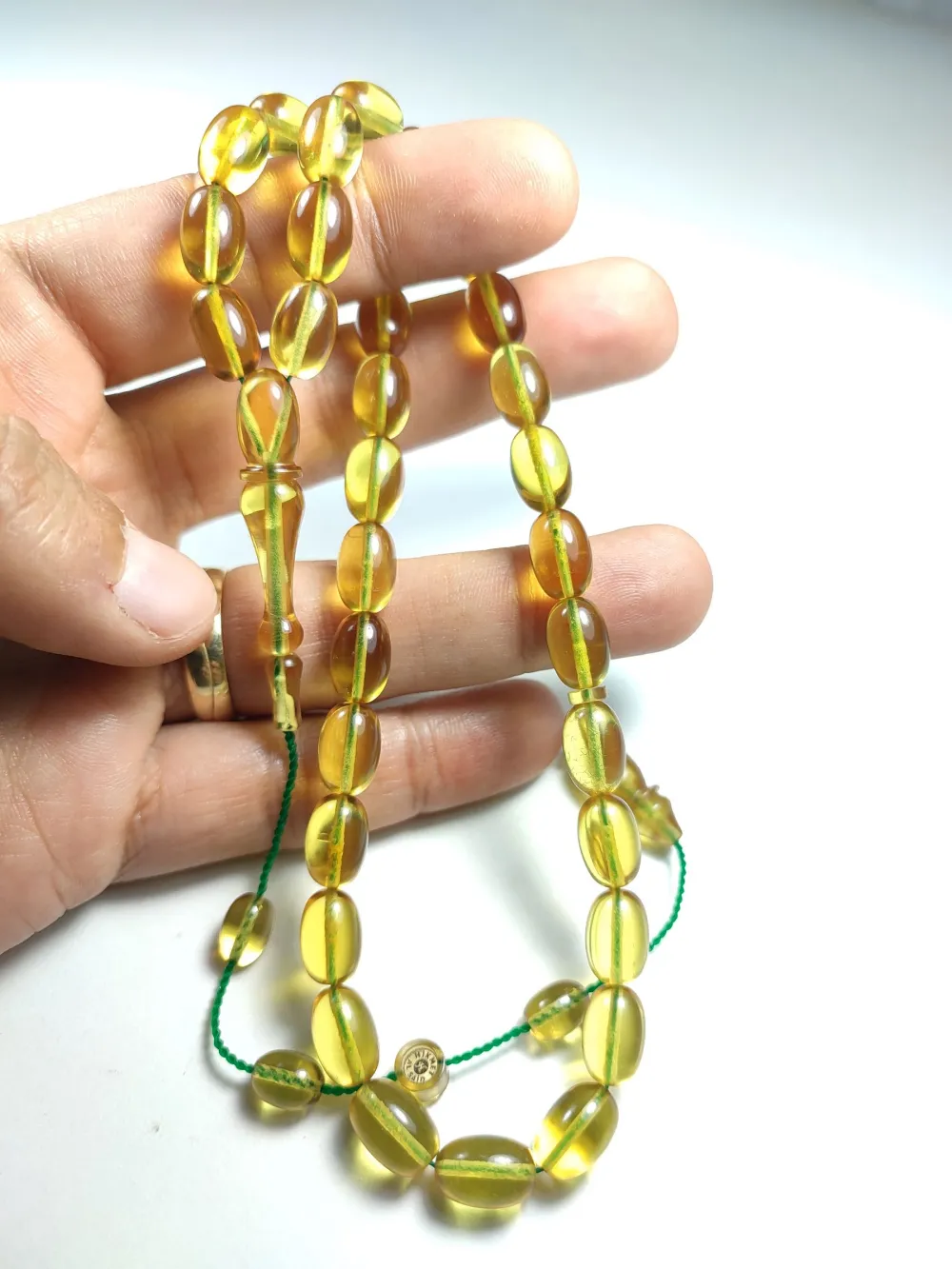 Hi̇kmet El Sai̇d Usta İşi̇ İmzalı Mühürlü 0.6 Şeffaf Deli̇m  Alman Zar küçük resim 4