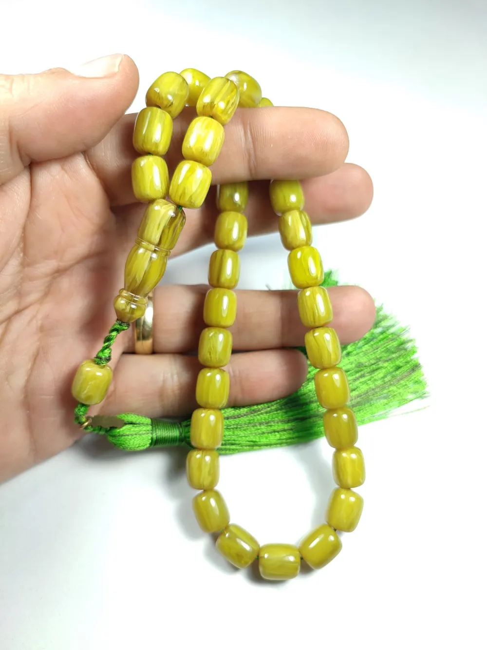 Ebu Zeyn Usta İşi̇ İmzalı Mühürlü Sıkma Kehri̇bar küçük resim 5