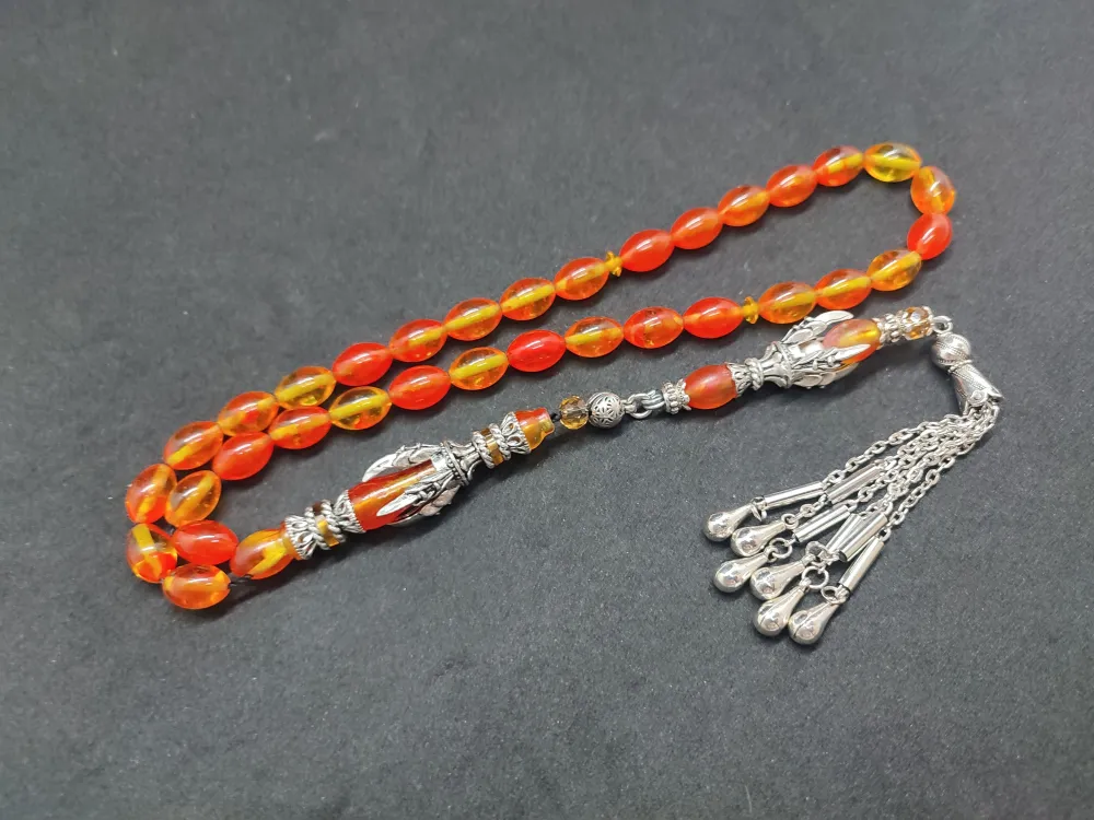 Zeyn Usta Eseri̇ Gümüş Nakkaş İmame Pençe Model Sıkma Kehri̇bar