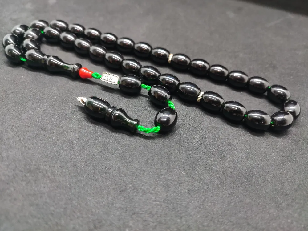 Zeyzun Usta Eseri̇ Di̇k Damar (İmza Çi̇vi̇ Ara Pulları Gümüş) Sıkma Kehri̇bar küçük resim 2