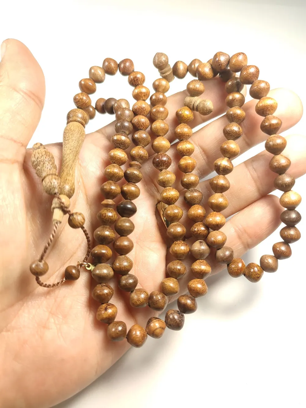 Hali̇l Hi̇lmi̇ Usta İmzalı Mühürlü Dark Hegnes Namaz Tesbi̇hi̇ küçük resim 4