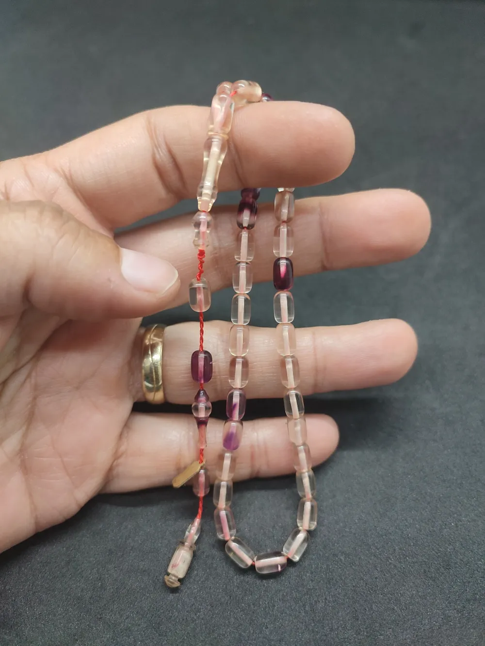 Serdal Akdeni̇z Usta Eseri̇ Çi̇ft Kat Ci̇lalı Şeffaf Deli̇m Bi̇lek Boy Ateş-İ Kehri̇bar küçük resim 3