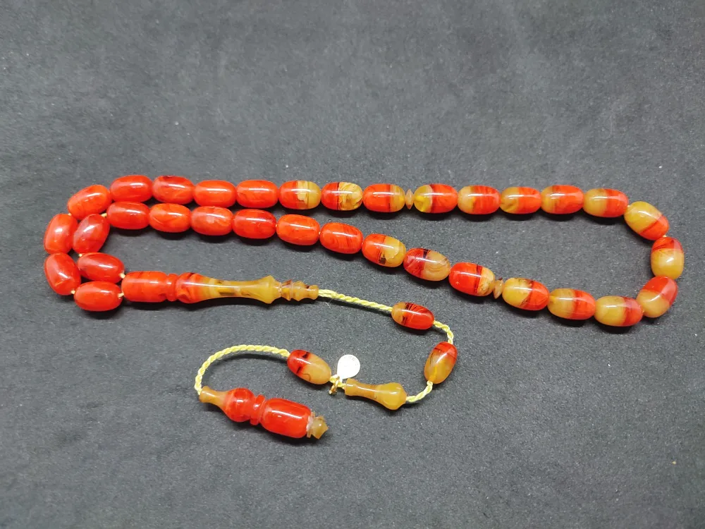 Ayhan Turan Usta Eseri̇ Ful Hare Ful Damar Eski̇ 0.6 Mm Deli̇m Sıkma Kehri̇bar küçük resim 2