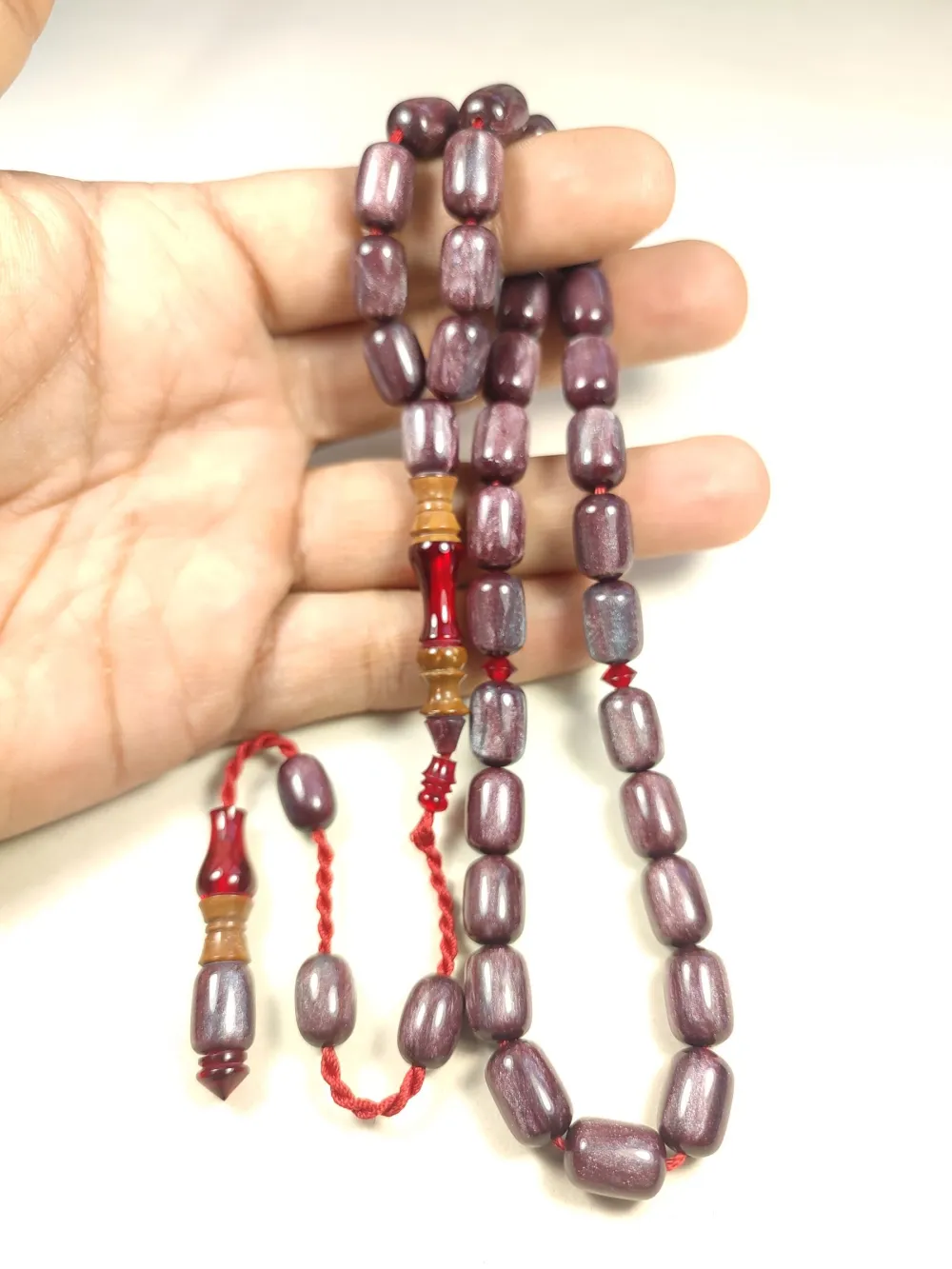 Emi̇ne Reşvani̇ Usta Eseri̇ İmame Hi̇tame Kuka Eski̇ Katali̇n Kombi̇nli̇ Sıkma Kehri̇bar  küçük resim 4