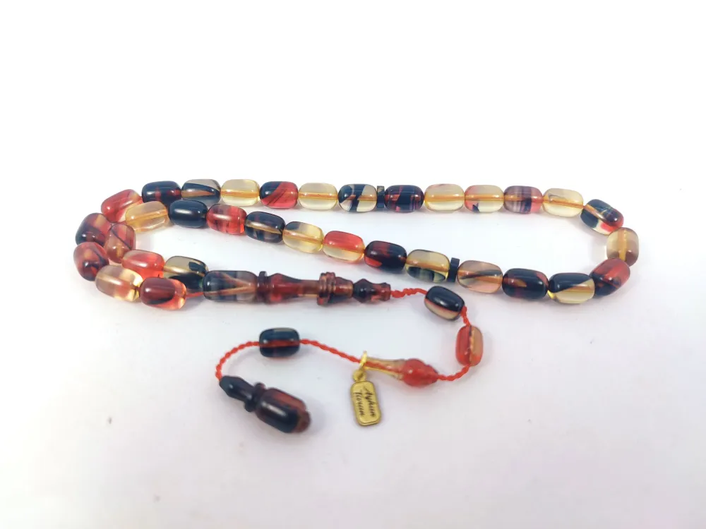 Ayhan Turan Usta Eseri̇ 0.6 Mm Deli̇m Halkalı İmame Tam El Boy Ateş-İ Kehri̇bar küçük resim 3