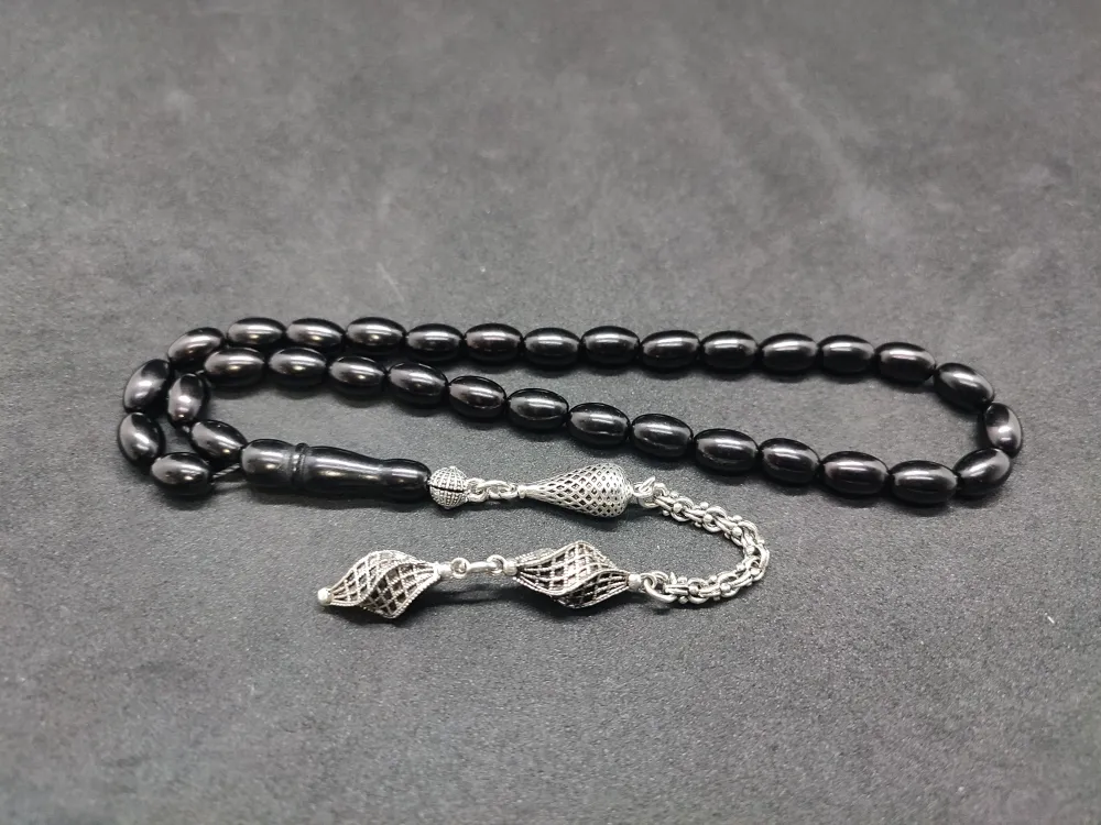 Şevket Alkan Usta Eseri̇ Alman Gümüş Püskül Kombi̇nli̇  Rus Oltu küçük resim 2