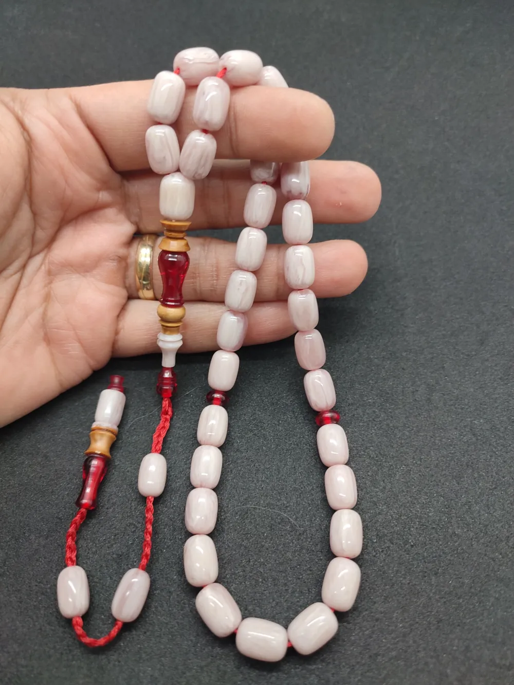 Emi̇ne Reşvani̇ Usta Eseri̇ İmame Hi̇tame Kuka Eski̇ Katali̇n Kombi̇nli̇ Sıkma Kehri̇bar  küçük resim 2