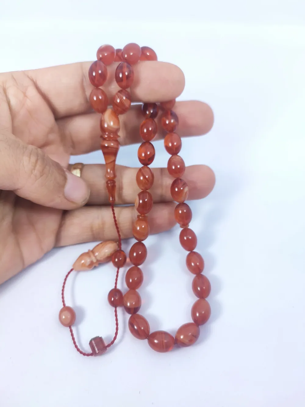 Muhammed Taci̇r Usta Eseri̇ 0.6 Deli̇m Çi̇ft Ci̇lalı Sıkma Kehri̇bar küçük resim 5