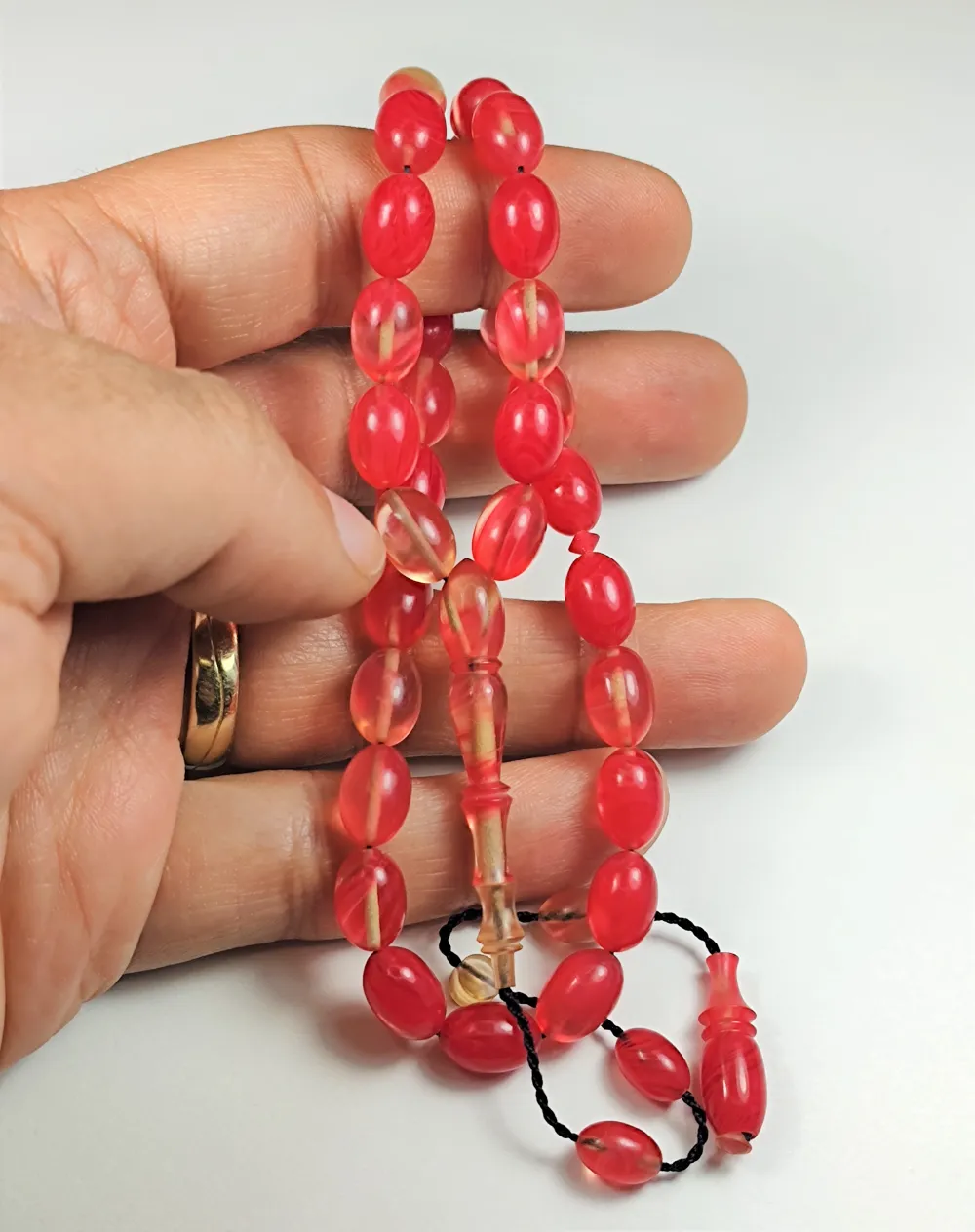 Bünyami̇n Barlak Usta İşi̇ İmzalı Mühürlü İmame Oturtma Ateş-İ Kehri̇bar küçük resim 4