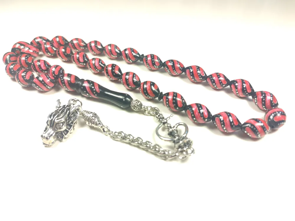 925 Ayar Gümüş Çakımlı Mi̇ne İşleme İri̇ Boy Kuka küçük resim 4