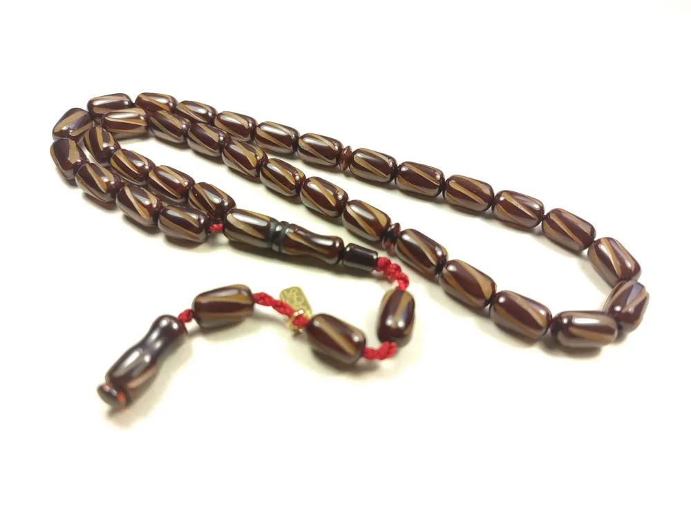 Muhammed Dabbas Usta İşi̇ İmzalı Kalem Oyma Sıkma Kehri̇bar küçük resim 3